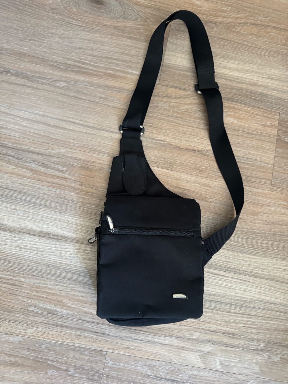 Travelon Black Crossbody Sling Bag - Compact Everyday Carry